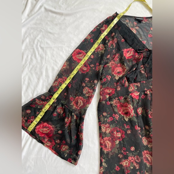 NWOT Torrid Babydoll Crochet Detail Lace-Up Blouse - Picture 10 of 16